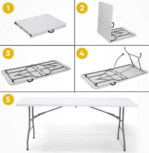 Mesa Plegable Resistente Para Picnic, Campamento Y Fiestas,