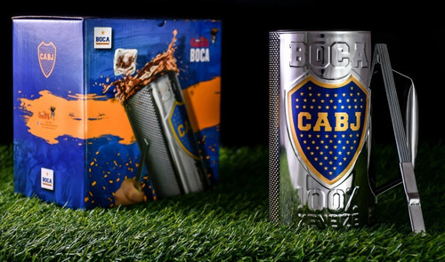 Vaso Guira Boca Jrs Oficial Con Raspador Cumbia - Full