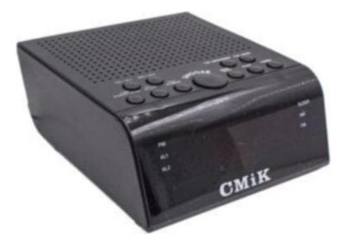 Radio Reloj Digital Despertador Alarm Am/fm Cmik Mk-207 Color Negro