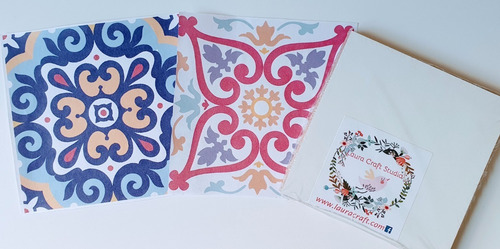 Azulejos Calcáreos P Sublimar Set De Laminas Y Fibrofacil 03