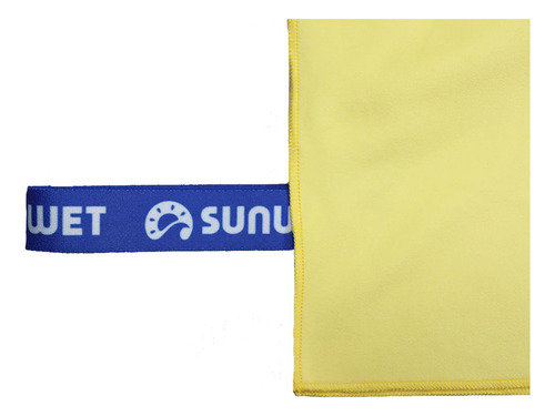 Toalla Microfibra Secado Rapido Lisa Grande 130x75cm Sunwet Color Amarillo Amarillo - Amarillo