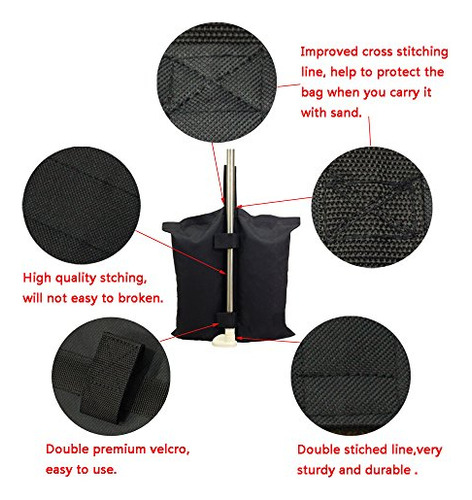 4 Pcs Weights Bag For Pop Up Canopy Tent Weighted Feet ...