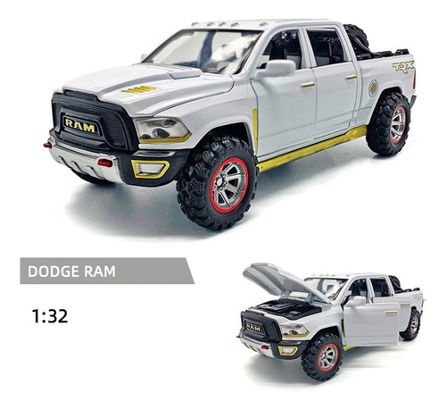Dodge Ram Trx Miniatura Carro Caminhonete Ferro Abre Porta