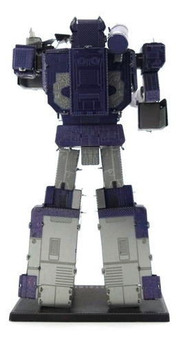 Imagen 2 de 4 de Rompecabezas De Metal En 3d Transformers Soundwave