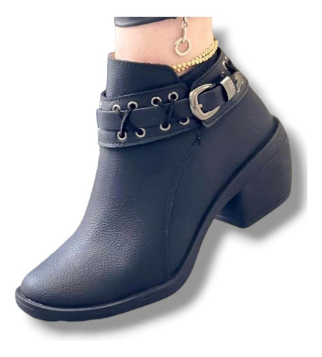 Hermoso Botin Texano Para Mujer