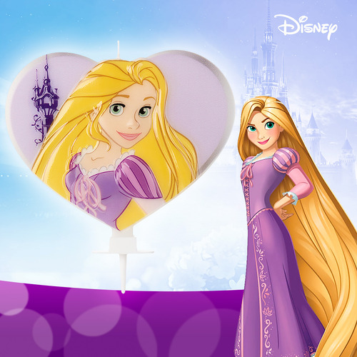 Vela Princesa - Rapunzel - 1 Unidade - Silver Festas - Rizzo