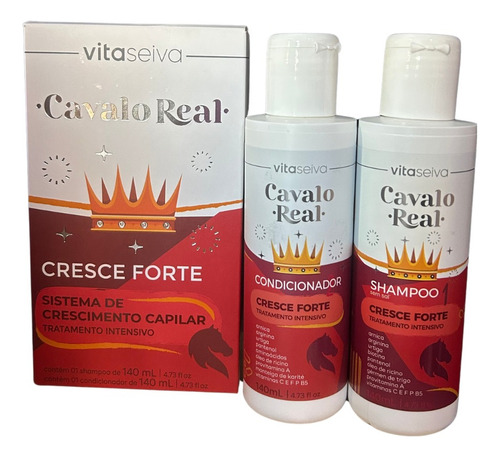 Cavalo Real Vita Seiva Cresce Forte Kit Completo Crescimento