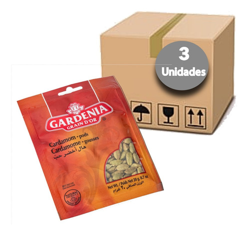 Cardamomo Em Grão Gardênia 20g (3 Unidades)