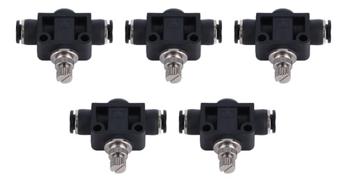 Conector Neumático, 5 Piezas, Válvula De Mariposa, Pvc Durad