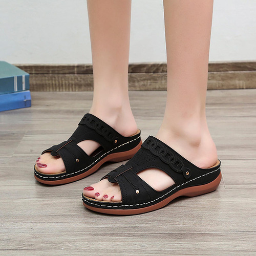 Yc Slipper Planas Versátiles Sandals, Antideslizantes Tacón