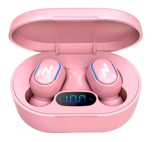 Auriculares in-ear inalámbricos Noga Twins NG-BTWINS 13 rosa