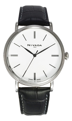 Reloj Pulsera  Nivada Swiss Np181001macbi Del Dial Blanco