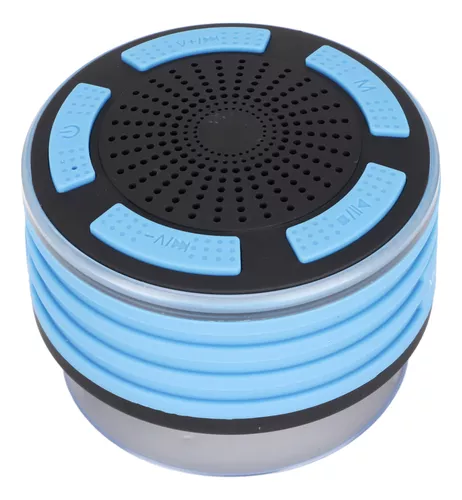 Altavoz de ducha Bluetooth Altavoz inalámbrico impermeable con ventosa,  altavoz portátil, sonido envolvente 360 ​​(azul)