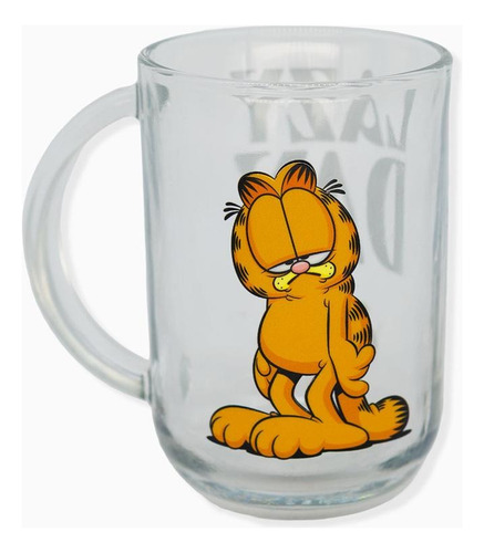 Caneca Xícara Garfield Presente Geek Café Chá Bebidas Água Cor Branco