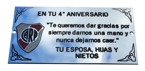Imagen 10 de 10 de Placa Recordatoria Para Cementerio, 20x15cm Personalizada.