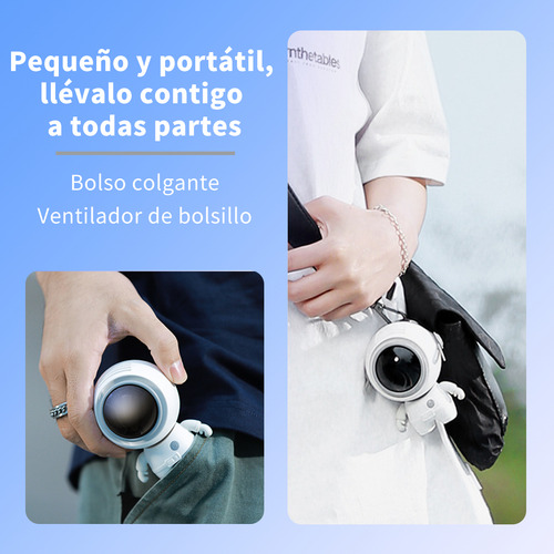 Astronautas Mini Ventilador De Mano Portátil Usb Sin Aspas