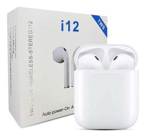 Audífonos I12 Bluetooth 5.0 Tws Táctiles St-w113 Color Blanco