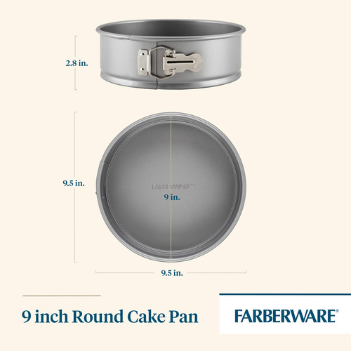 Molde Para Hornear Springform Farberware Bakeware, Redondo,