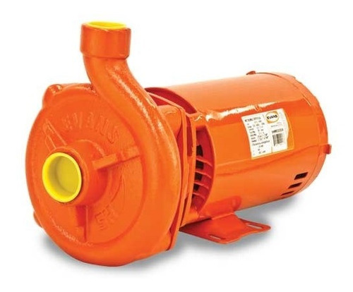 Bomba Centrífuga Semi Profesional Evans 2hp Trifásica Color Naranja Frecuencia 60 Hz