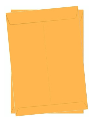 Envelope A4 Sulfite 229x324 Mm 50 Unidades Cor Ouro/amarelo