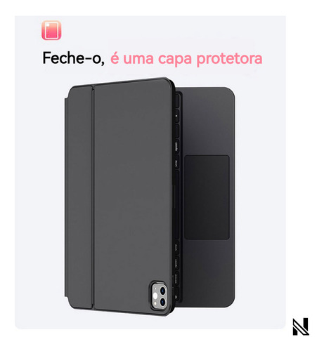 Capa Para iPad Pro De 11 De Teclado De Toque Magnético