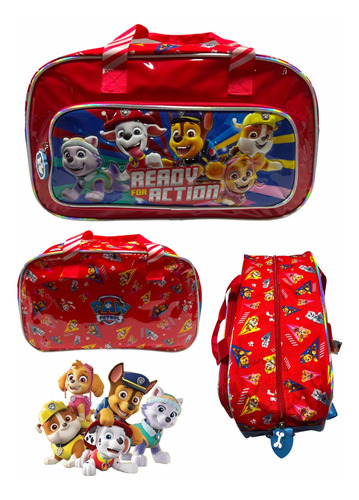 Bolso Deportivos Club Colonia Paw Patrol Chase Skye Rubble