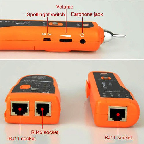 Seguridad De Red Lan Ethernet Teléfono Cable Probador Cable 