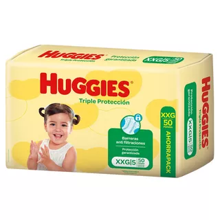 Pañales Huggies Triple Protección Ahorrapack XXG