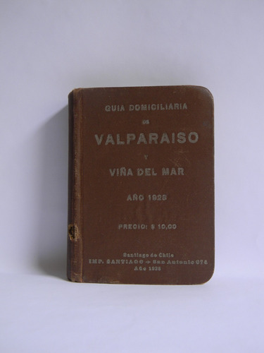 Guía De Valparaíso Y Viña 1928 Planos Comercio Direcciones