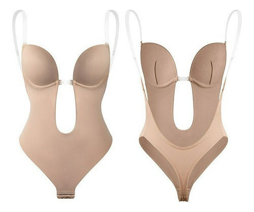Body Moldeador De Espalda Con Cuello En V Deep U Shaper Back