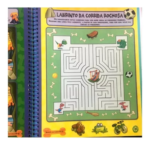 Livro Infantil Dinossauros - Adesivos, Atividades, Jogos E