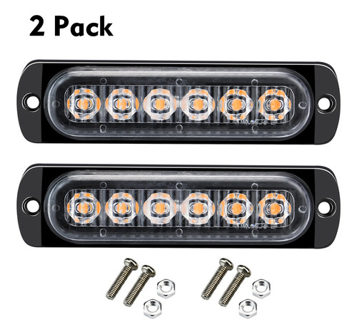 Luces De Advertencia Para Coche De 12 A 24 V, 2 Unidades, Lu