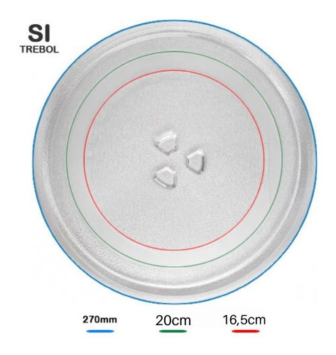 Imagen 3 de 4 de Plato Microndas Encastre Trebol 27cm
