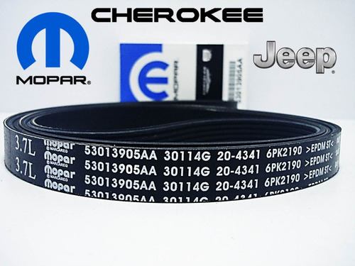 Imagen 2 de 4 de Correa Unica Jeep Cherokee Liberty Kj 3.7 2004-2007 6pk2190