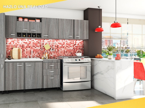 Imagen 9 de 10 de Mueble Aéreo 2 Puertas Casa Lista Útil Cocina