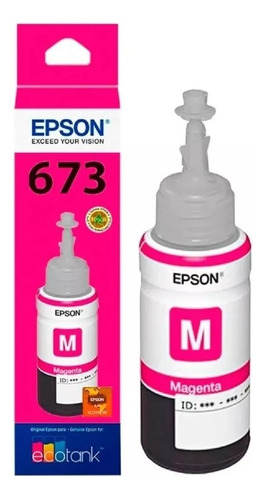 Tinta Epson T673320 Magenta Original L800 L850 L1800 70ml