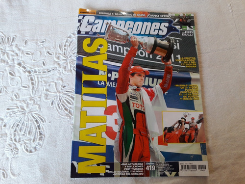 Revista Campeones Nº 419 Nov 2011 Matrias Rossi 3ª Titulo