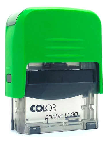 Sello Personalizado Médico Profesional Colop Printer C 20 y 4 Líneas Tinta Negra Exterior Verde Manzana