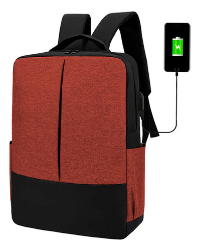 Mochila Antirrobo Urbana Impermeable Para Notebook Usb 