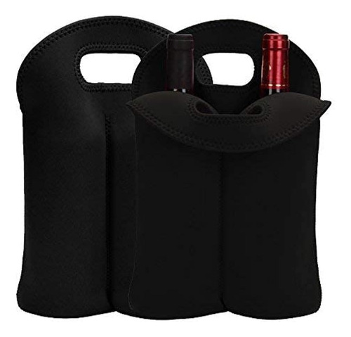 Laishalaiku Hipiwe Wine Carrier Tote Bag 2 Botellas Aisladas