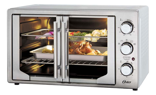 Horno Oster® Extra Grande Puertas Estilo Francés Con Freidor