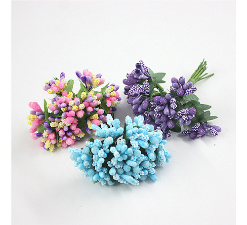 144 Unidades Por Lote De Flores Artificiales Pequeñas Con Fo