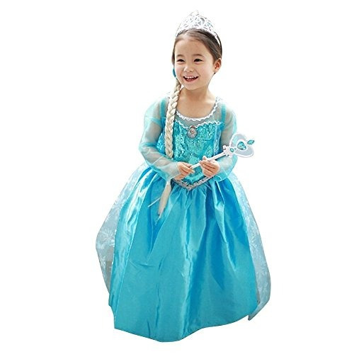 Disfraz Para Niña De Princesa De 3-4 Años Para Halloween 