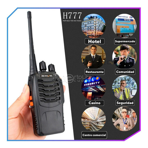 Imagen 7 de 9 de Radio Walkie Talkie Comunicacion Motorola Retevis Baofeng X2