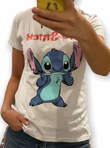 Remera Lilo & Stich Blanca