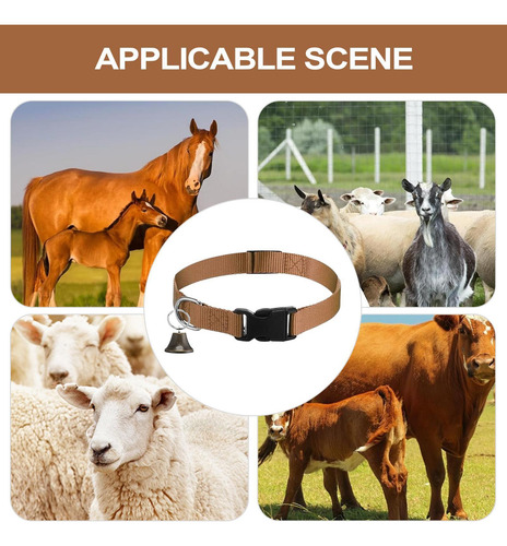 Arnés Para Cabras Collar De Nylon Ajustable Con Cascabel De