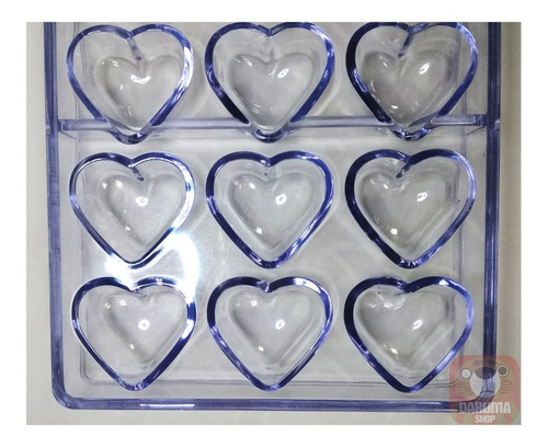 Imagen 4 de 7 de Molde Policarbonato Corazon Bombon Chocolate Belgrano