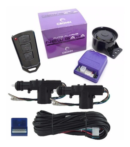 Alarme Automotivo Gama C/ Kit Trava 2 Portas + 1 Controle