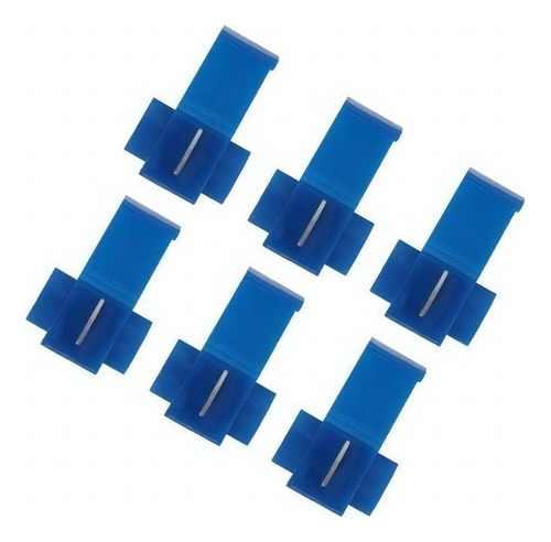 300pçs Conector Derivação Emenda Cabos Fios Azul 1,5 A 2,5mm