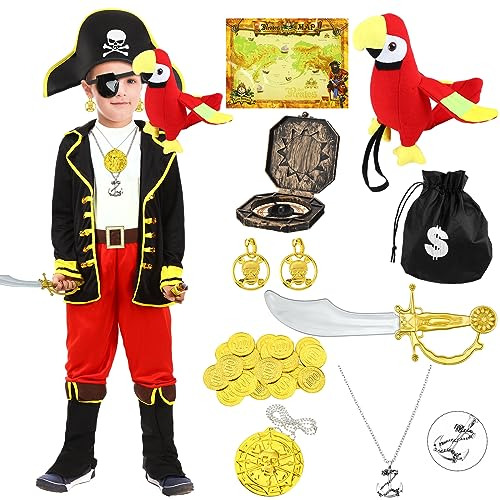 Conjunto De Disfraz De Pirata Niños Halloween, Set De ...